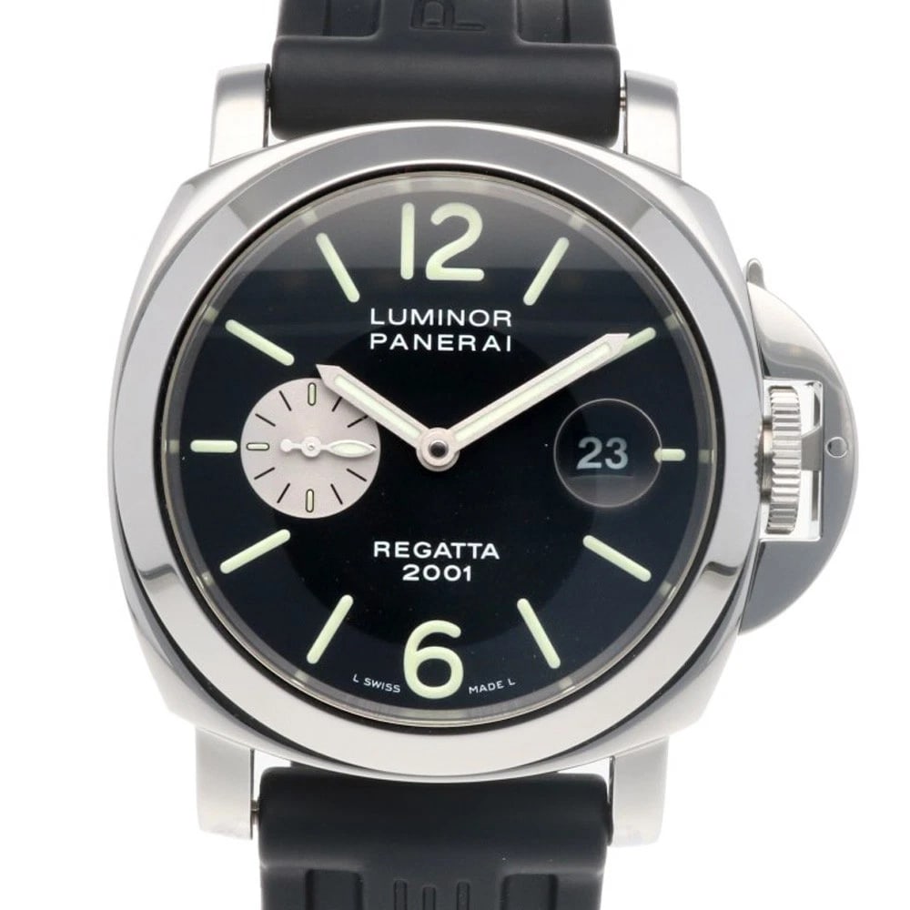 OFFICINE PANERAI LUMINOR WATCHES WATCH: OFFICINE PANERAI Luminor Watches Watch Brand: OFFICINE PANERAI Type: Wristwatch Material: Case : Stainless Steel Band : rubber Color: Silver / black Size: Case Diameter:42.5mm Band Length:5.9inch