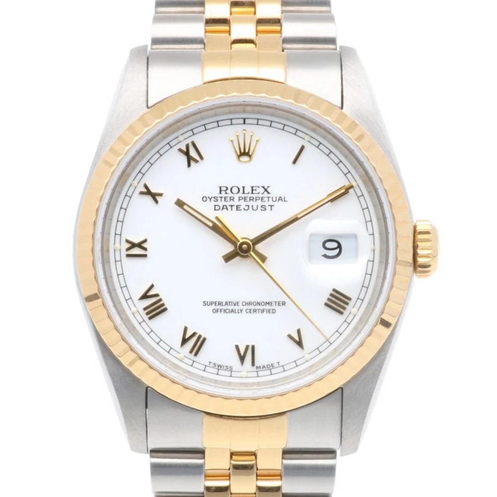 ROLEX DATEJUST WATCHES STAINLESS STEEL K18 YELLOW GOLD WATCH (1 of 6)