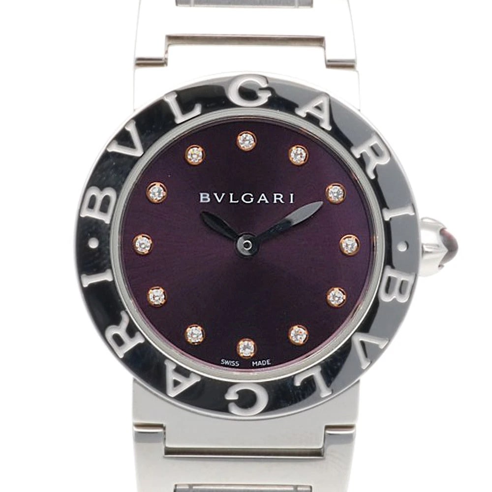 BVLGARI WATCHES STAINLESS STEEL DIAMOND WATCH (1 of 5)