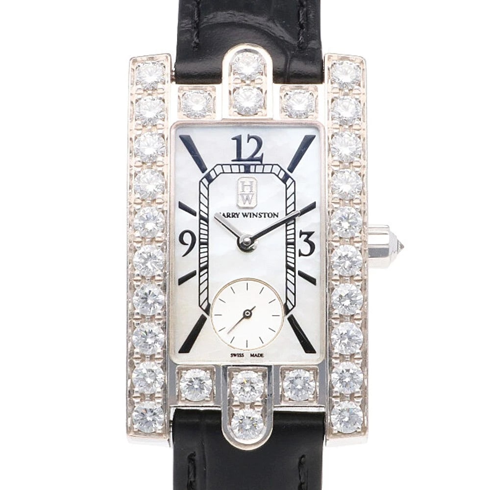 HARRY WINSTON CLASSIC WATCHES STAINLESS STEEL DIAMOND BEZEL WATCH (1 of 5)