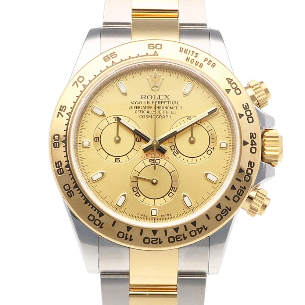 ROLEX DAYTONA WATCHES STAINLESS STEEL K18 YELLOW GOLD WATCH (1 of 6)