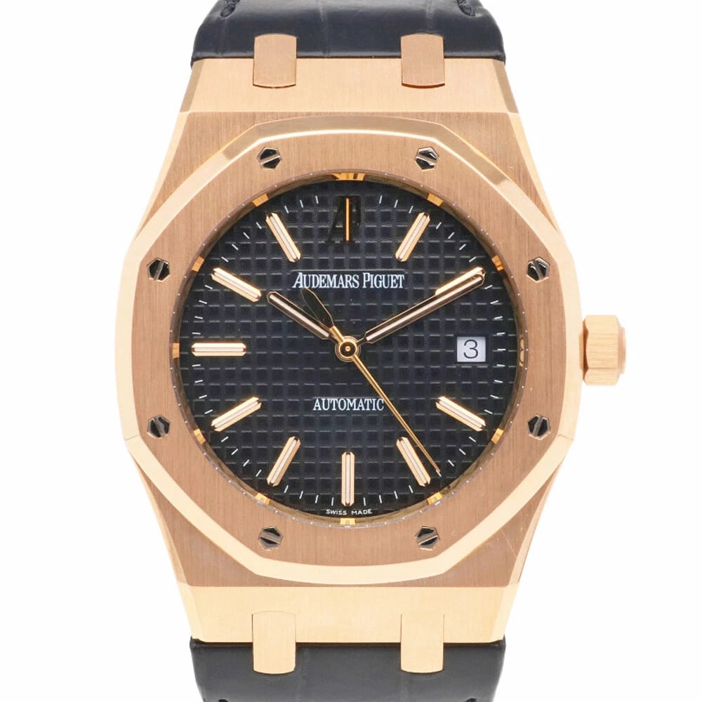AUDEMARS PIGUET ROYAL WATCHES K18 PINK GOLD WATCH (1 of 5)