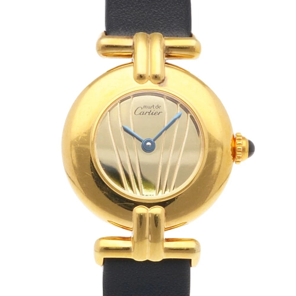 CARTIER MASTOCOLIZE MIRROR DIAL WATCHES SILVER GOLD PLATED WATCH (1 of 5)