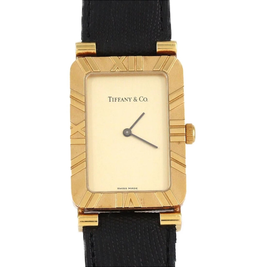 TIFFANY & CO. ATLAS SQUARE YELLOW GOLD WATCH (1 of 2)