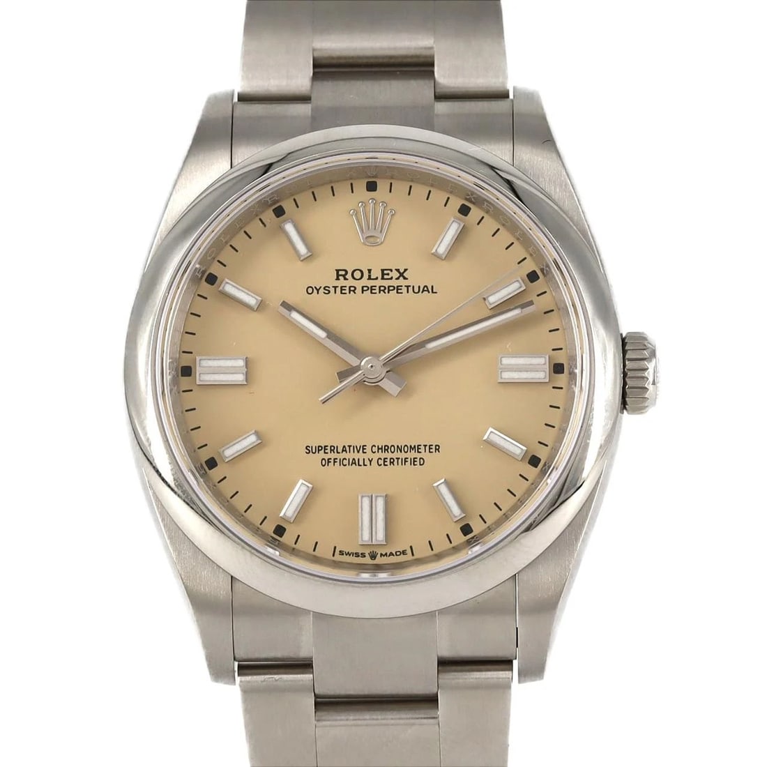 ROLEX OYSTER PERPETUAL STAINLESS STEEL WATCH (1 of 4)