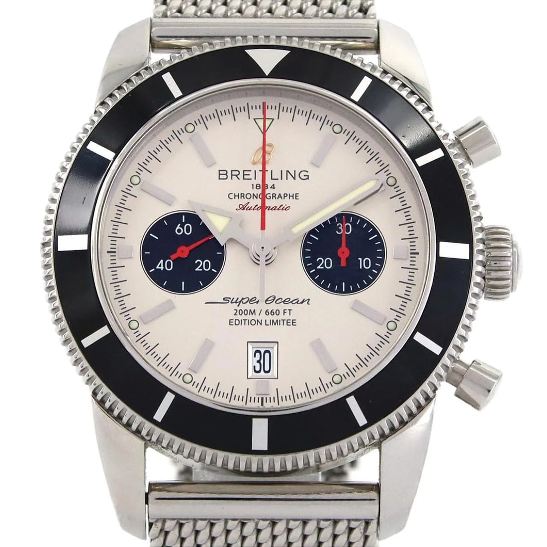 BREITLING SUPEROCEAN HERITAGE CHRONO STAINLESS STEEL WATCH (1 of 4)