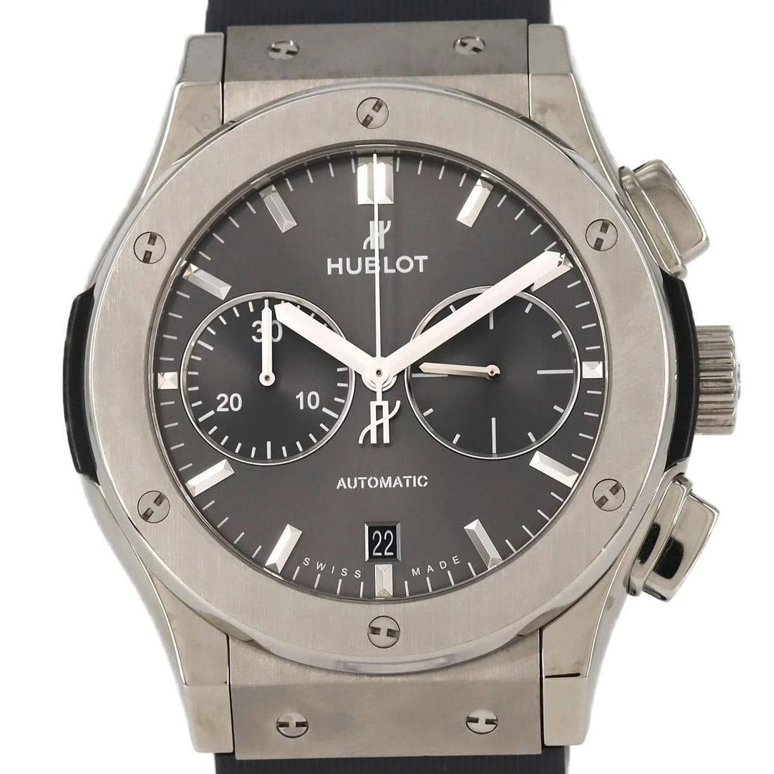 HUBLOT CLASSIC FUSION CHRONOGRAPH TITANIUM GREY WATCH (1 of 4)