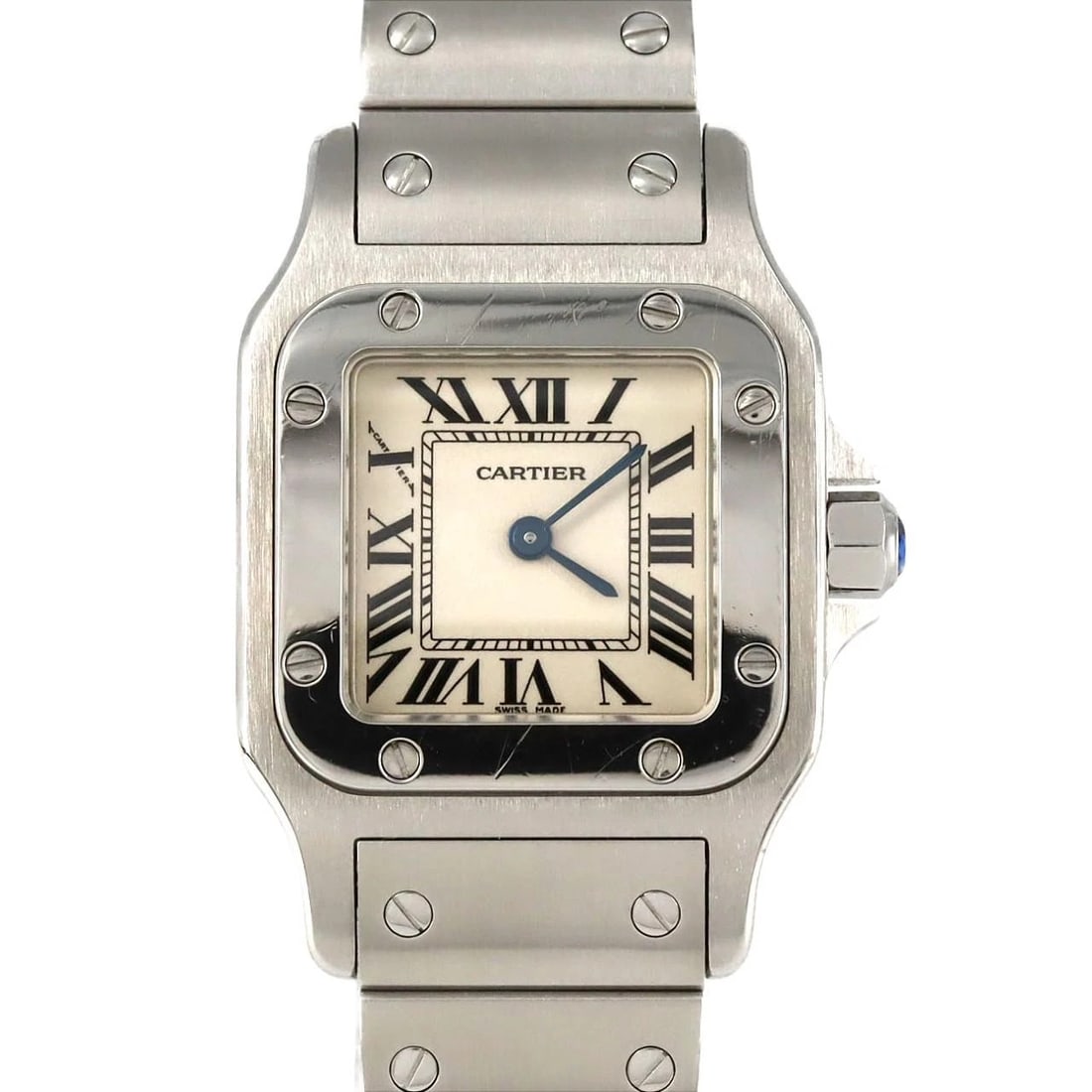 CARTIER SANTOS GALBE STAINLESS STEEL WATCH (1 of 4)