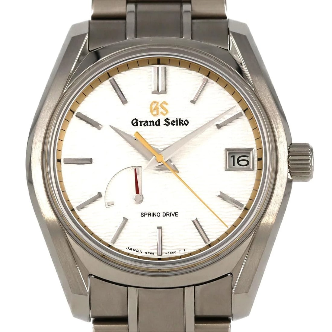 SEIKO GRAND HERITAGE WATCH: Seiko Grand Heritage Watch Brand: SEIKO Type: Wrist watch Material: Case: Titanium Bracelet: Titanium Color: Dial Color: Silver Size: Case diameter: Approx. 40 mm Max wrist circumference: 19.5 cm