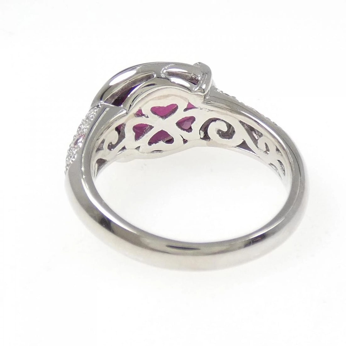 PT900 GARNET RING - 3