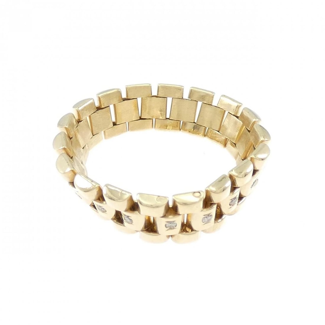 K18YG DIAMOND RING - 2