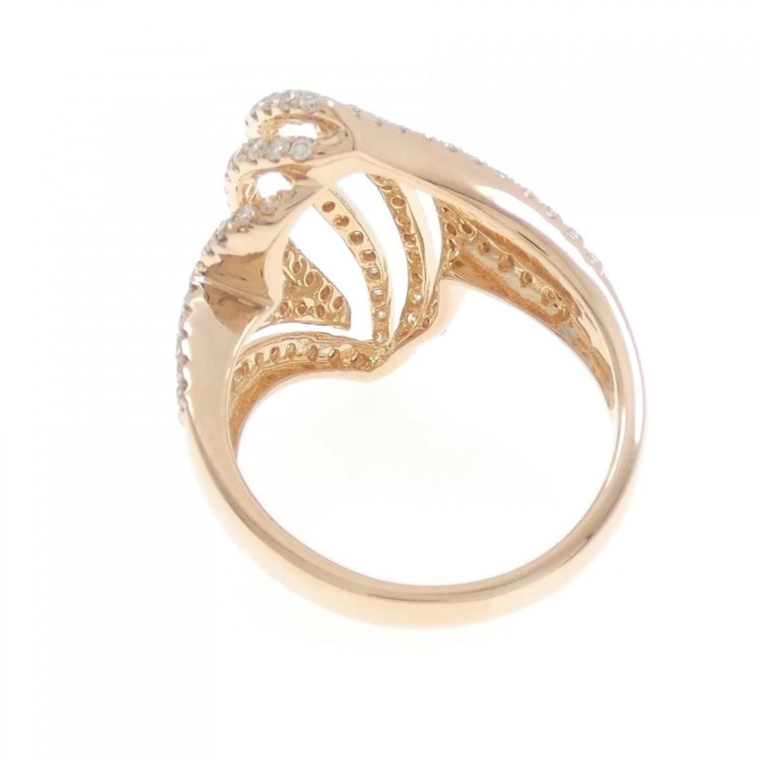 K18PG DIAMOND RING: K18PG Diamond Ring Brand: Unbranded Type: Ring Material: K18 Pink Gold, Main Stone/Creation Natural Color: Pink Gold Size: 6-6.5 (US size) Accessories: None Accessories Notice: When