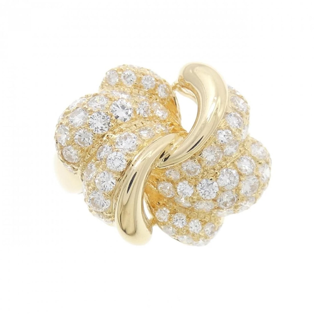 18KP PAVE DIAMOND RING - 2