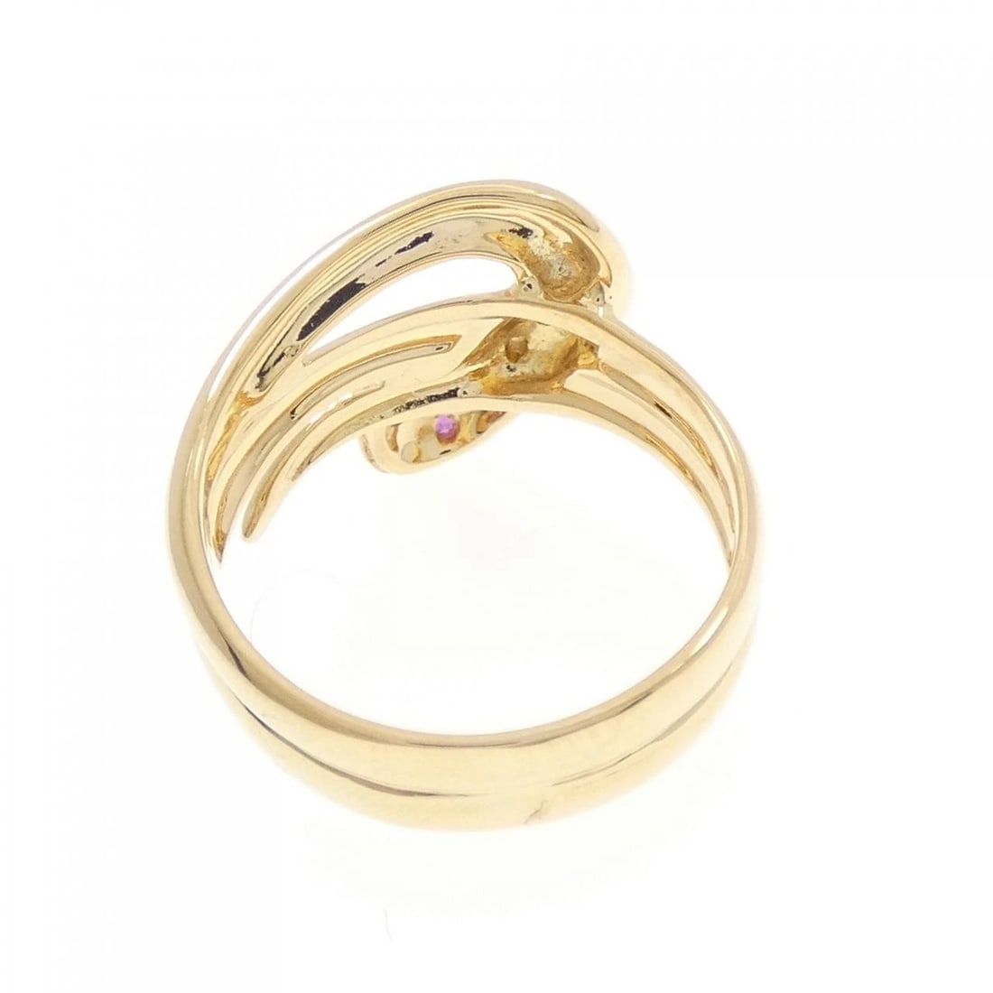 K18YG SNAKE RUBY RING - 3