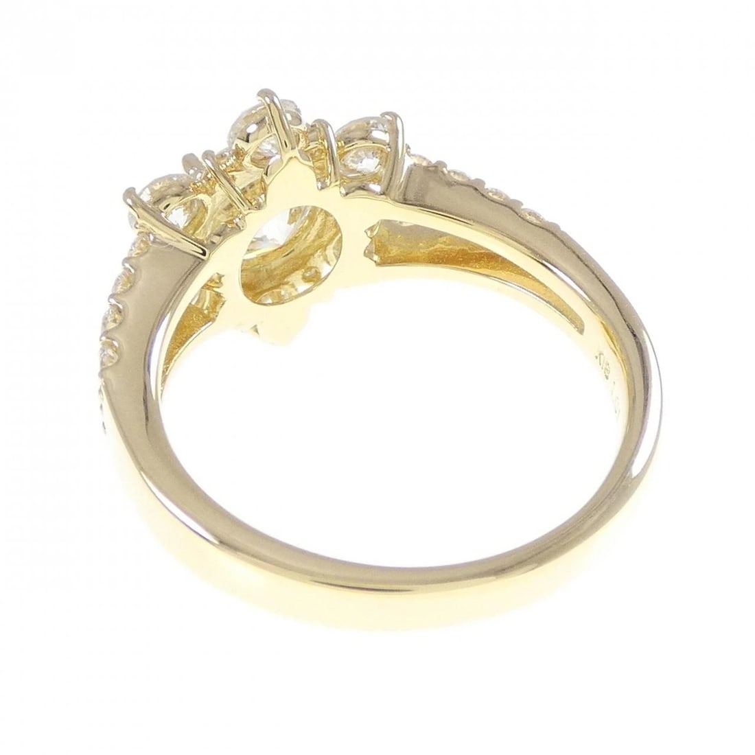 K18YG DIAMOND RING - 3