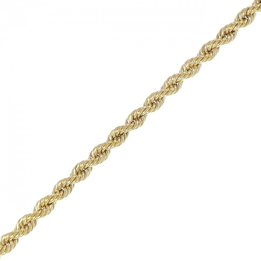 K18YG BRACELET: K18YG Bracelet Brand: Unbranded Type: Bracelet Material: K18 Yellow Gold, Color: Yellow Gold Size: 18cmActualSize Max W: 2.9mm Accessories: None Accessories Notice: When purchasing pre-owned