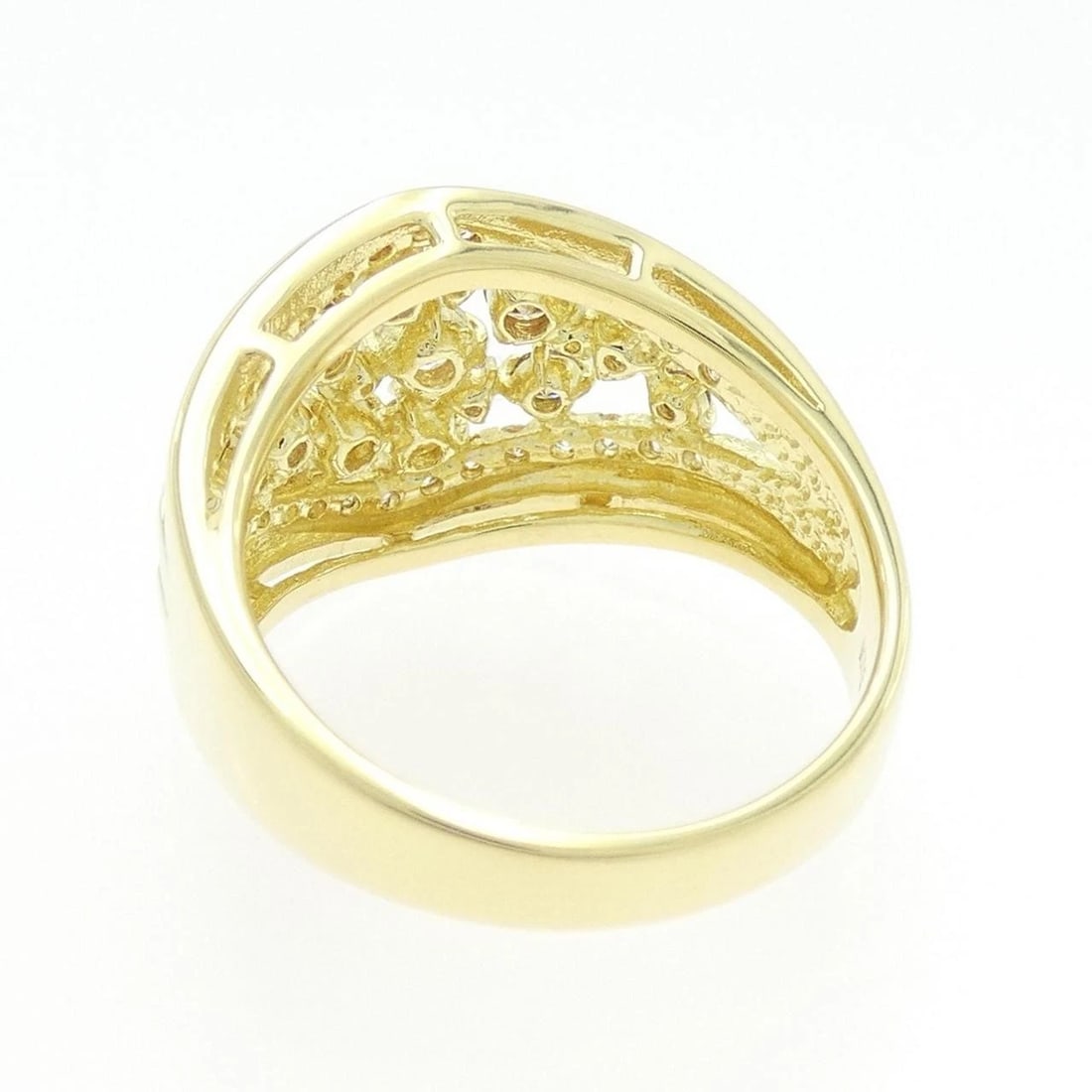 K18YG DIAMOND RING - 3