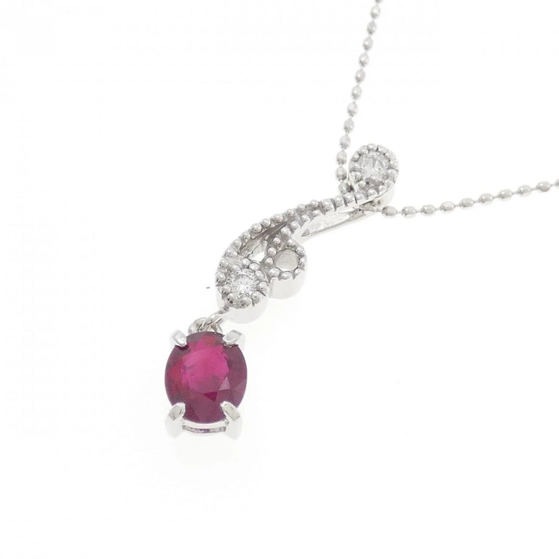 K18WG RUBY NECKLACE - 3
