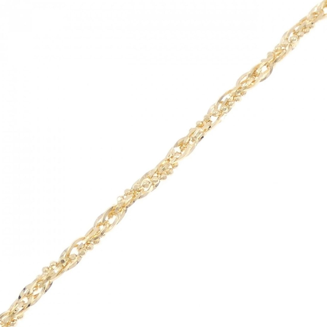 K18YG BRACELET: K18YG Bracelet Brand: Unbranded Type: Bracelet Material: K18 Yellow Gold, Color: Yellow Gold Size: 17.5cmActualSize Max W: 2.7mm Accessories: None Accessories Notice: When purchasing pre-o