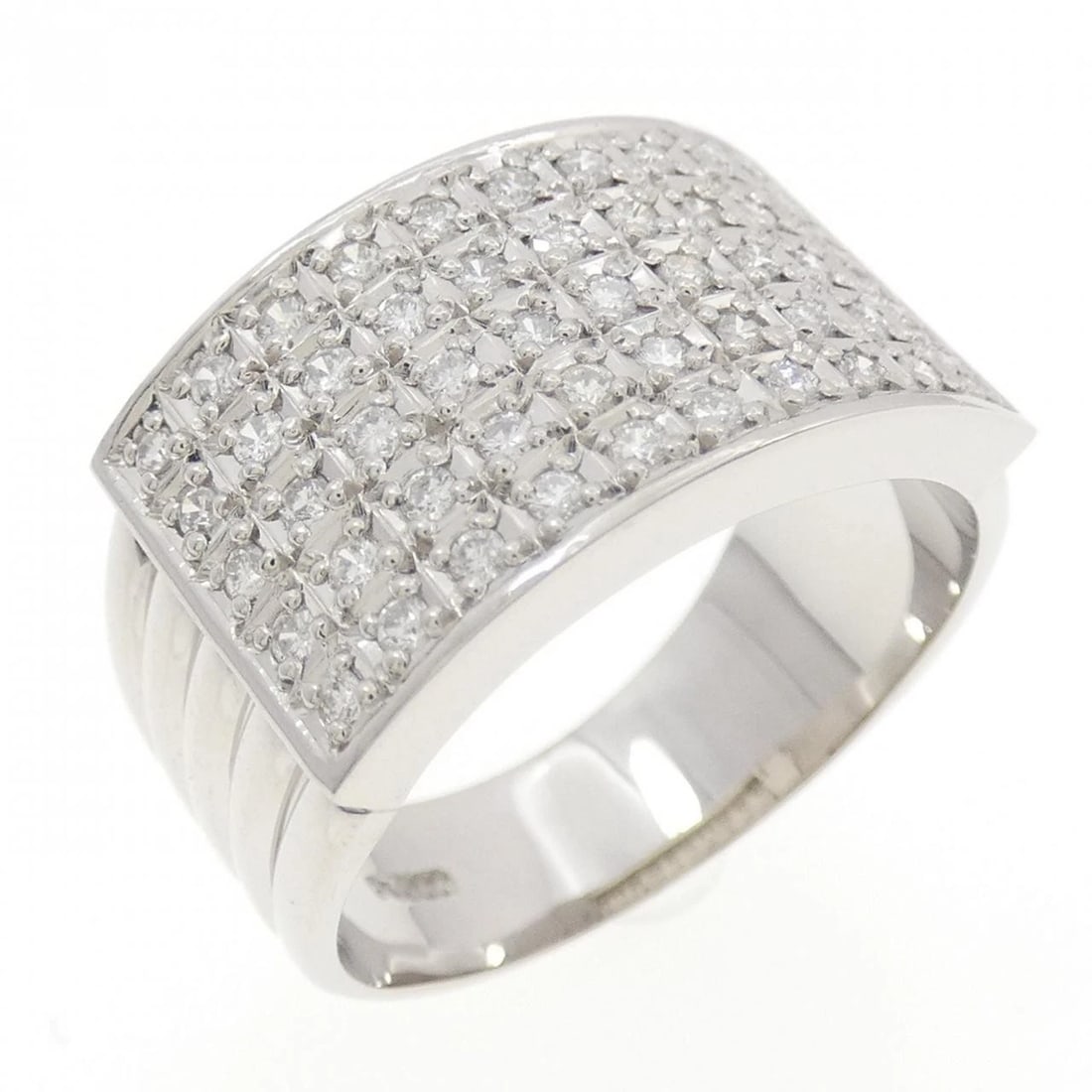 PT900 DIAMOND RING: PT900 Diamond Ring Brand: Unbranded Type: Ring Material: Platinum 900, Main Stone/Creation Natural Color: platinum Size: 7-7.5US Accessories: None Accessories Notice: When purchasing pre-o