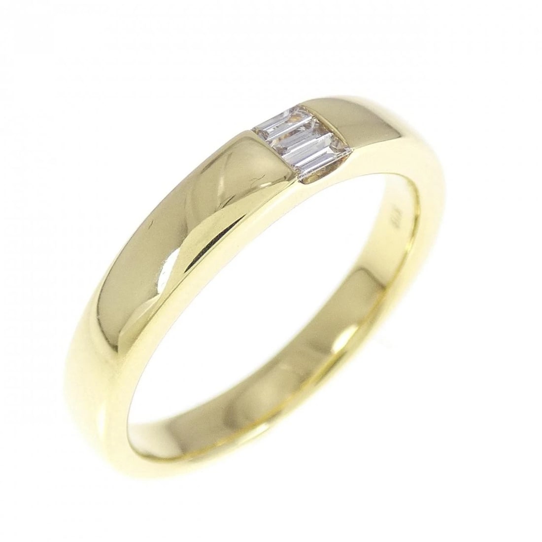 K18YG DIAMOND RING: K18YG Diamond Ring Brand: Unbranded Type: Ring Material: K18 Yellow Gold, Main Stone/Creation Natural Color: Yellow Gold Size: 6.5-7 (US size) Accessories: None Accessories Notice: When pu