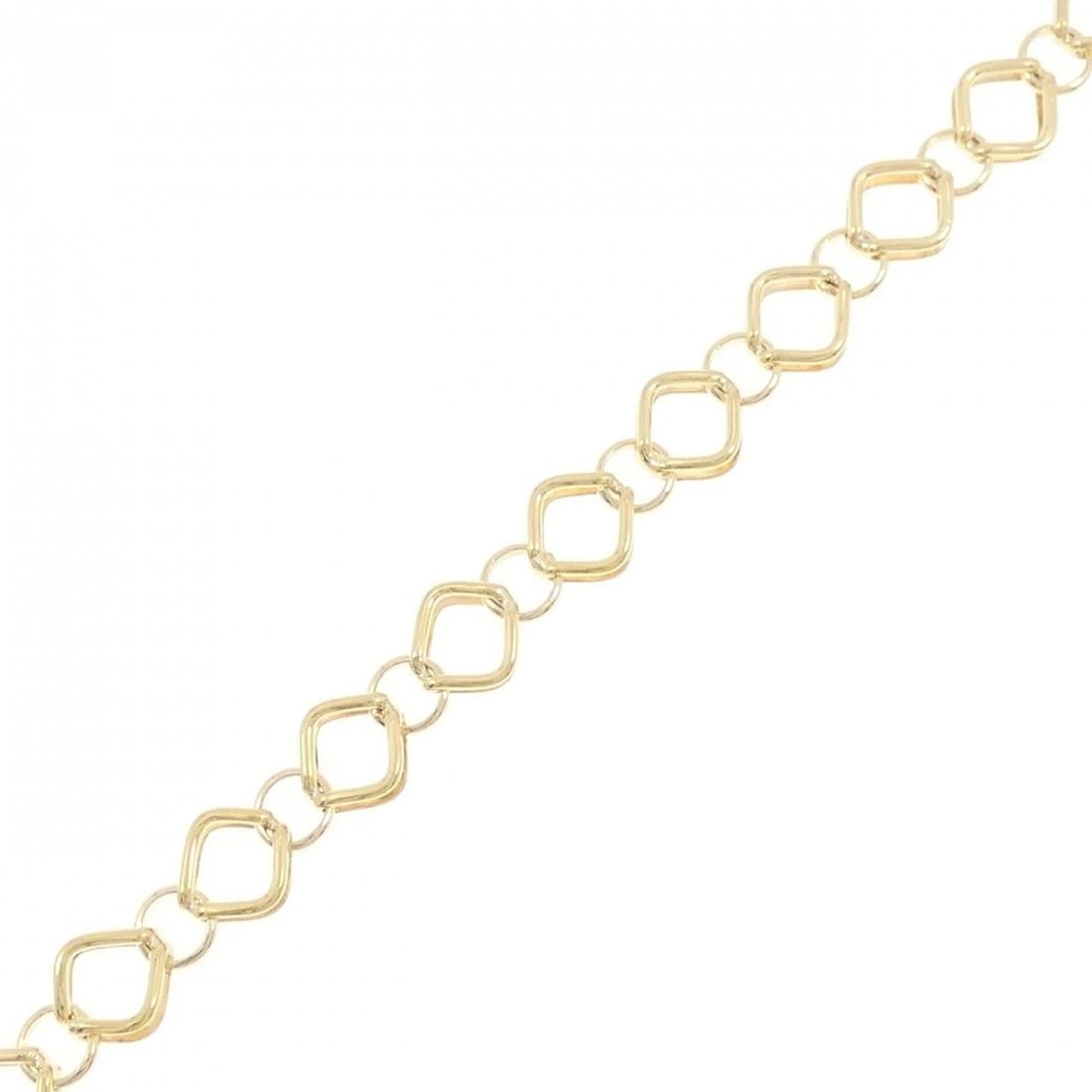 K18YG BRACELET: K18YG Bracelet Brand: Unbranded Type: Bracelet Material: K18 Yellow Gold, Color: Yellow Gold Size: 17.5cmActualSize Max W: 5.9mm Accessories: None Accessories Notice: When purchasing