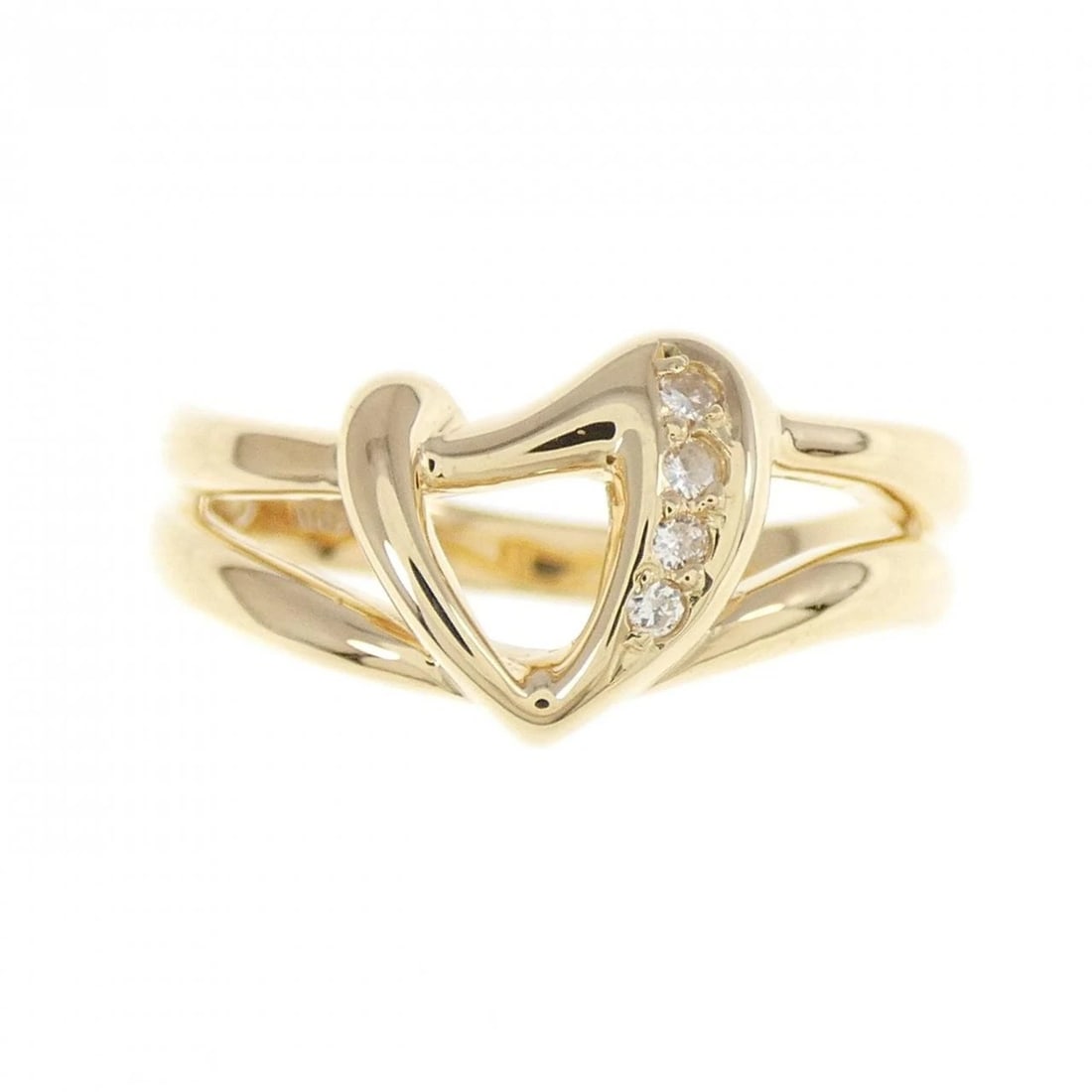K18YG DIAMOND RING - 2