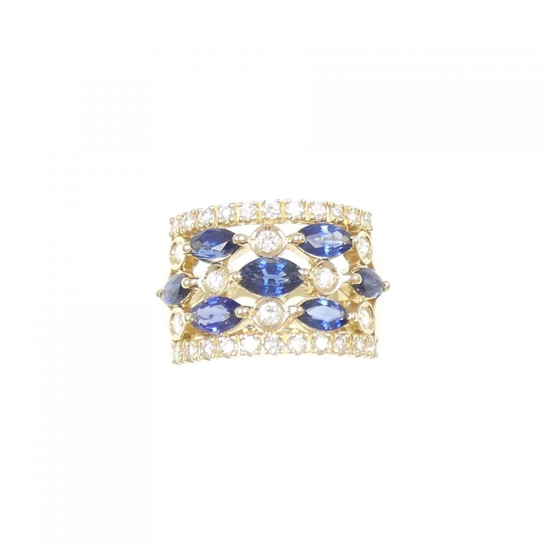 K18YG SAPPHIRE RING - 2