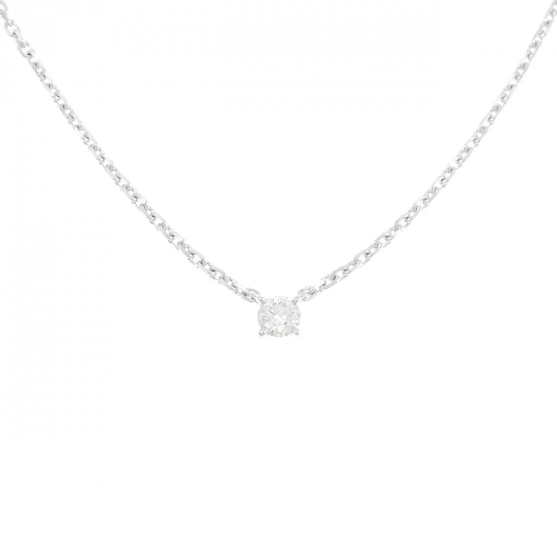 CARTIER NECKLACE: Cartier Necklace Brand: Cartier Type: Necklace Material: 750 White Gold, Main Stone/Creation Natural Color: White Gold Size: 43cm,ActualSize Pendant top H x W: 4.0mmx4.0mm Chain Max. W: 1.4mm Acc