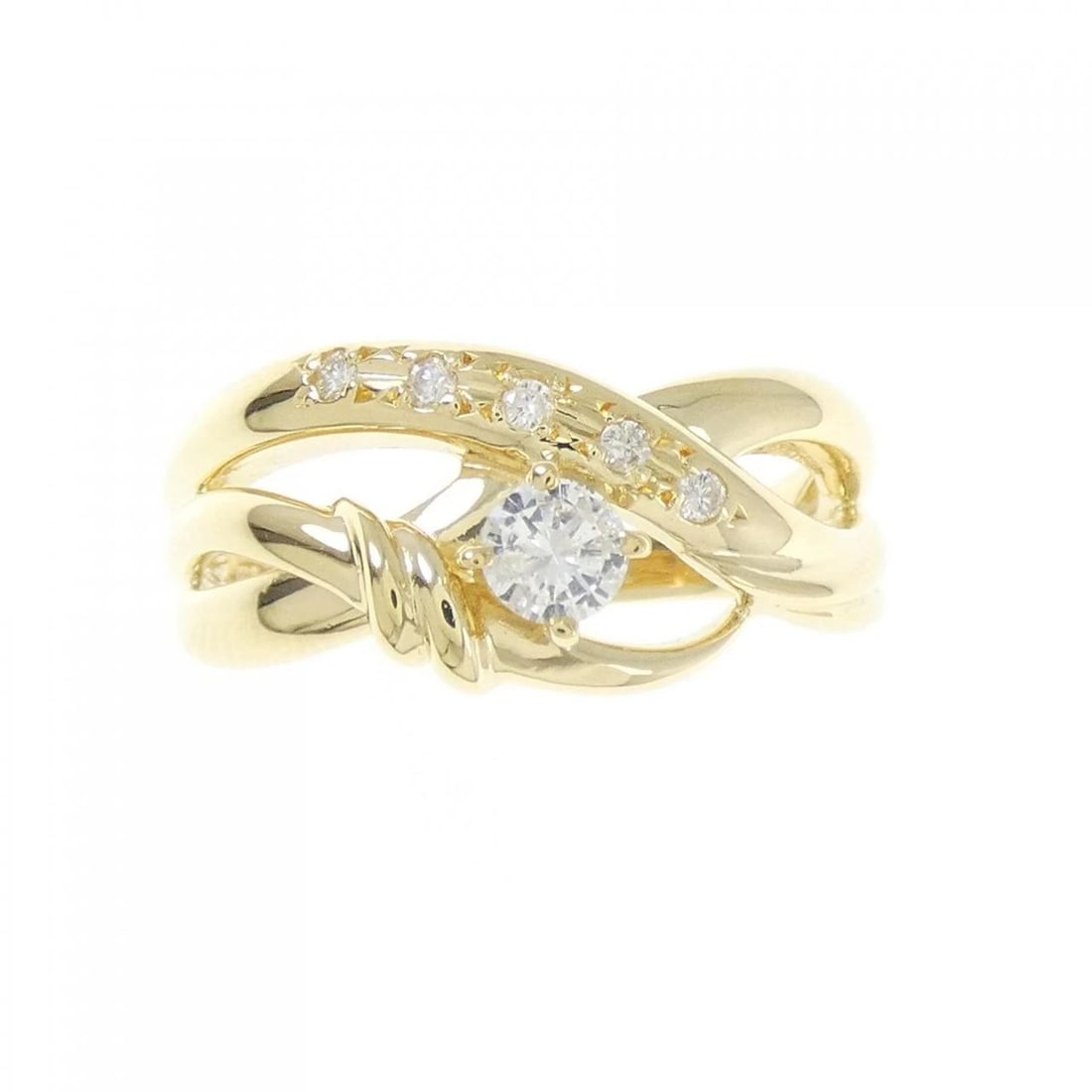 K18YG DIAMOND RING - 2