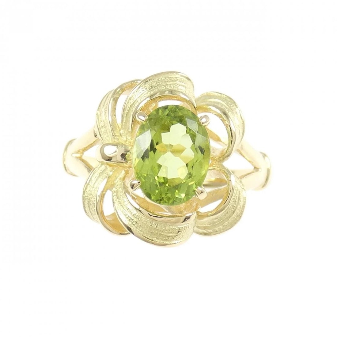 K18YG PERIDOT RING - 2