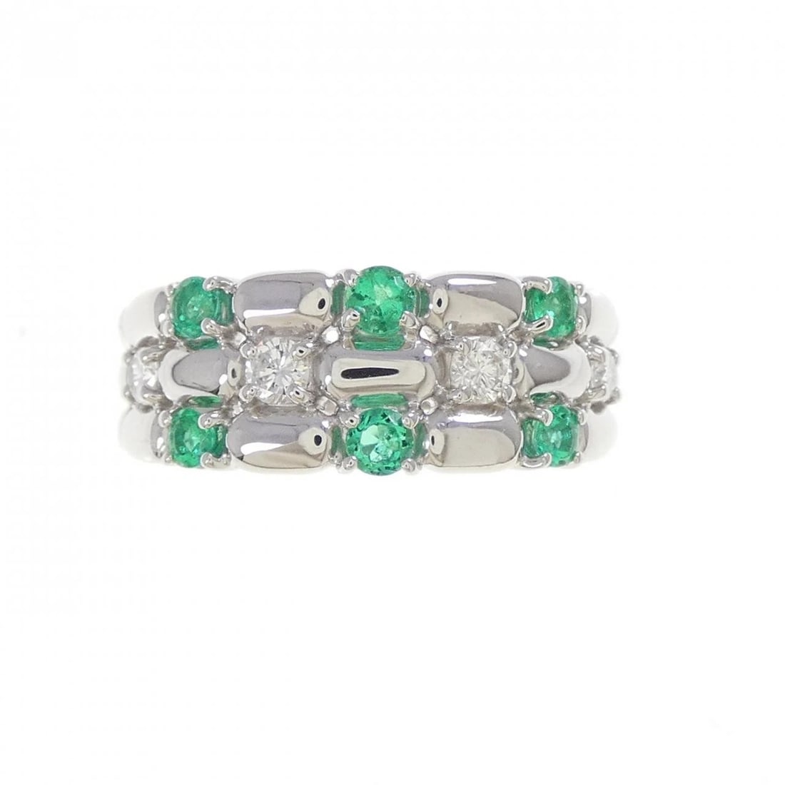PT900 EMERALD RING - 2