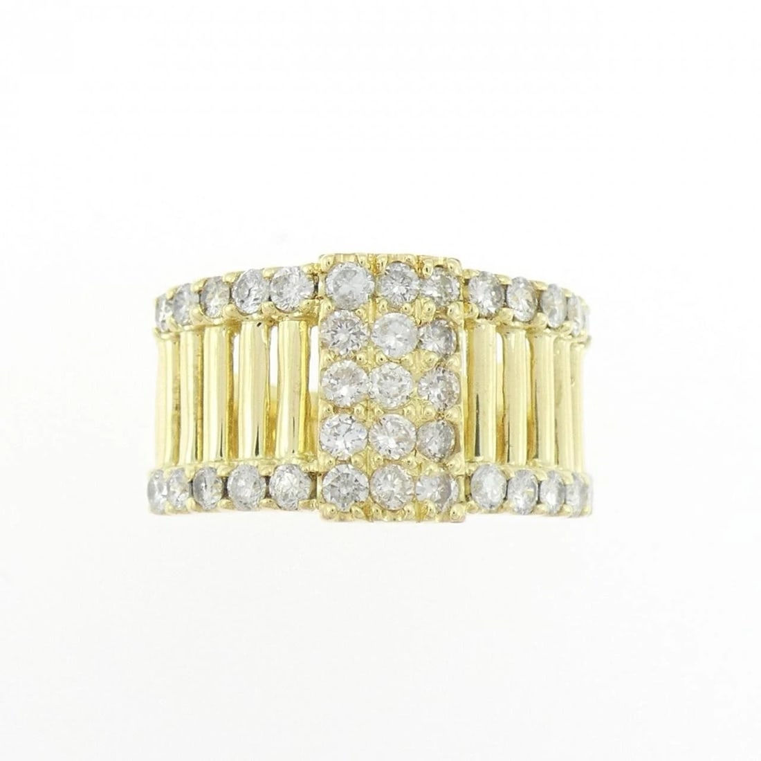 K18YG DIAMOND RING - 2