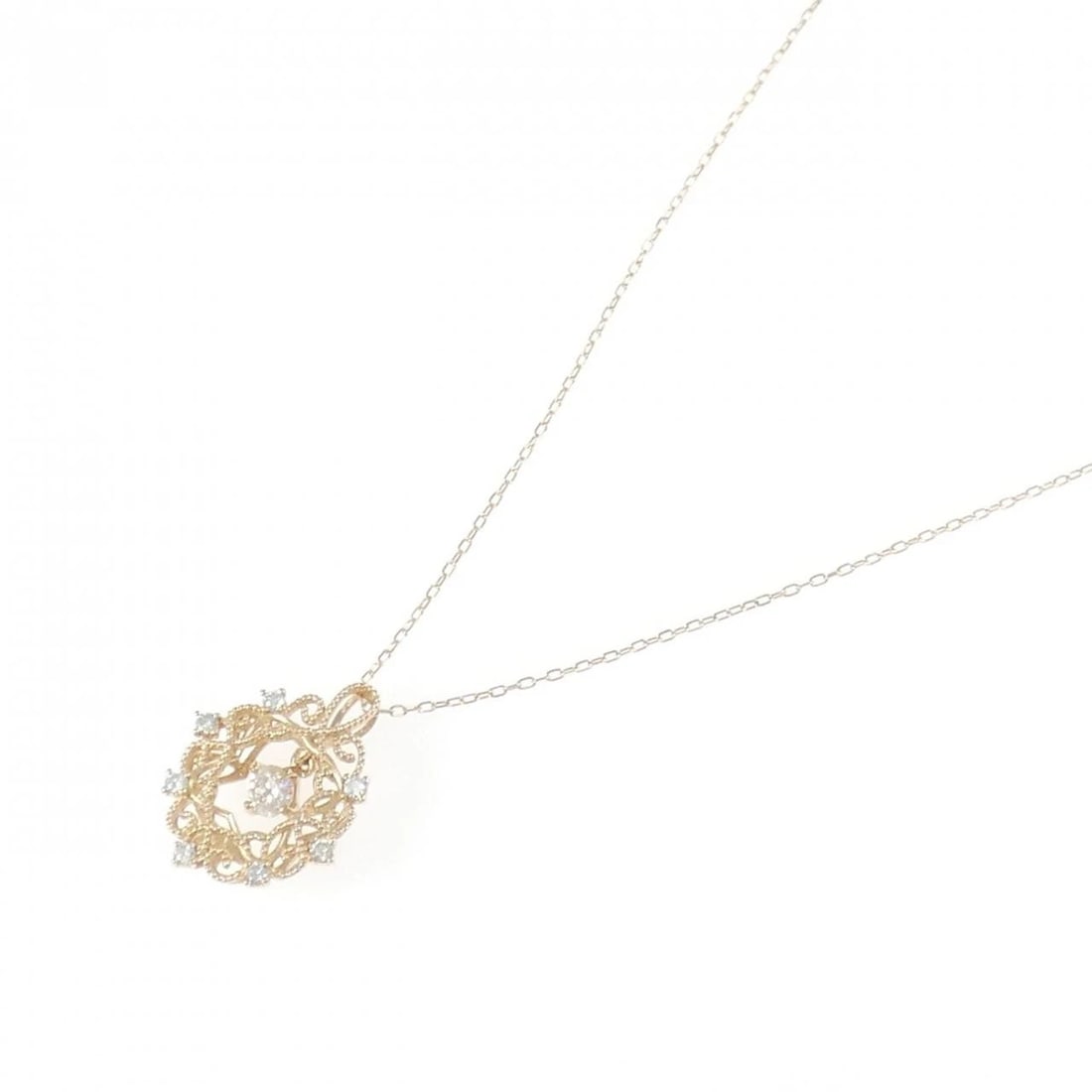 K18PG DIAMOND NECKLACE - 2