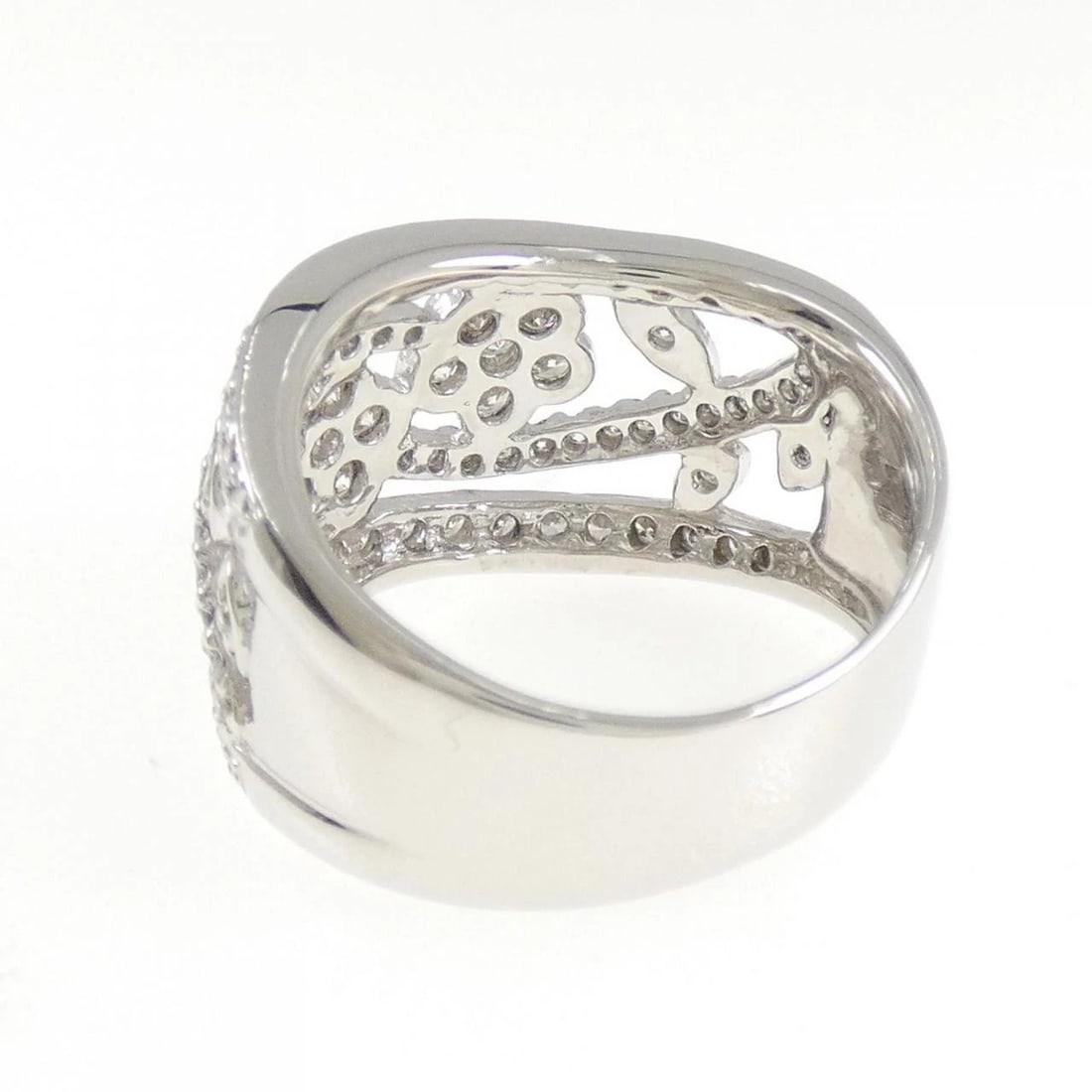 PT900 FLOWER DIAMOND RING - 3