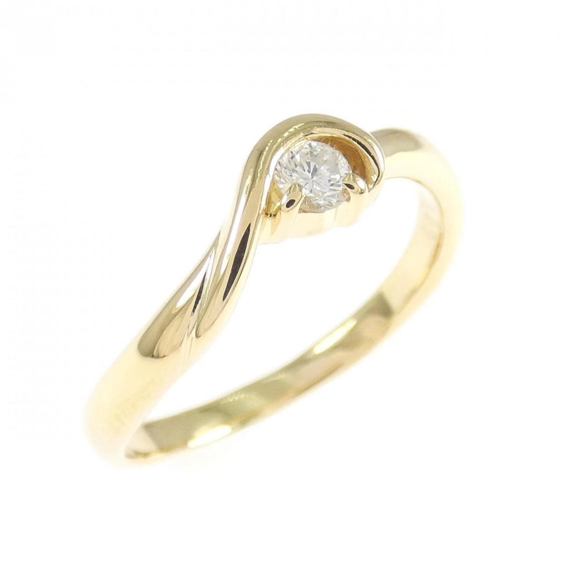 K18YG SOLITAIRE DIAMOND RING: K18YG Solitaire Diamond Ring Brand: Unbranded Type: Ring Material: K18 Yellow Gold, Main Stone/Creation Solitaire Color: yellow gold Size: 6US Accessories: None Accessories Notice: When