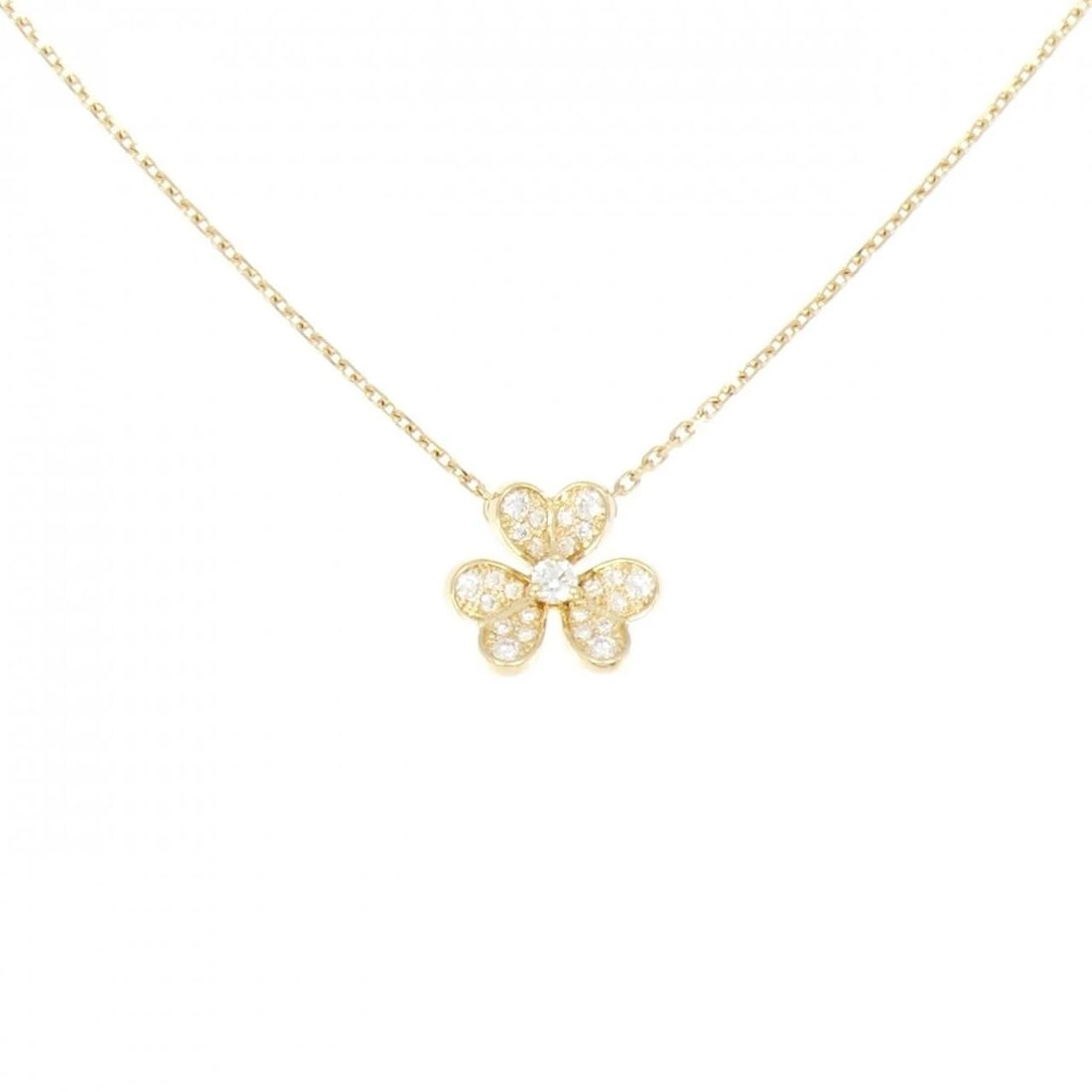 VAN CLEEF & ARPELS FRIVOLE MINI NECKLACE: Van Cleef & Arpels Frivole mini Necklace Brand: Van Cleef & Arpels Type: Necklace Material: 750 Yellow Gold, Main Stone/Creation Natural Color: Yellow Gold Size: 38 40cm,ActualSize Pendant top H x