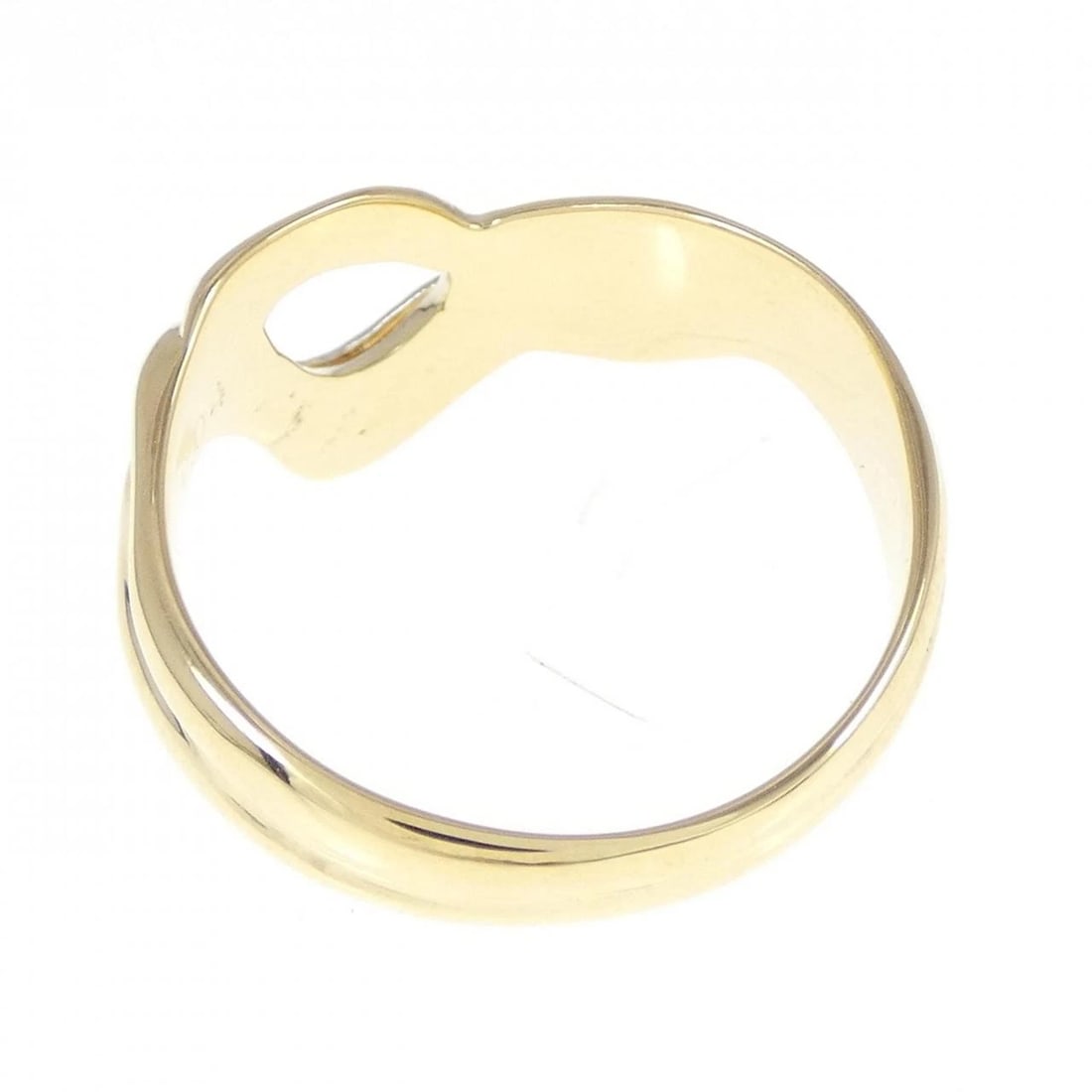 K18YG PT DIAMOND RING - 3