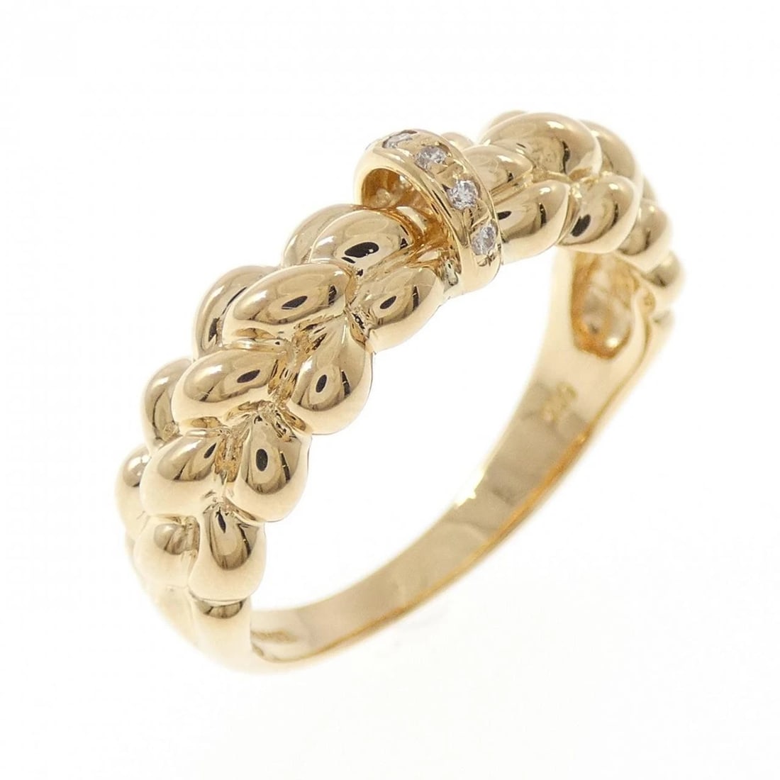 750YG DIAMOND RING: 750YG Diamond Ring Brand: Unbranded Type: Ring Material: 750 Yellow Gold, Main Stone/Creation Natural Color: yellow gold Size: 10US Accessories: None Accessories Notice: When purchasing