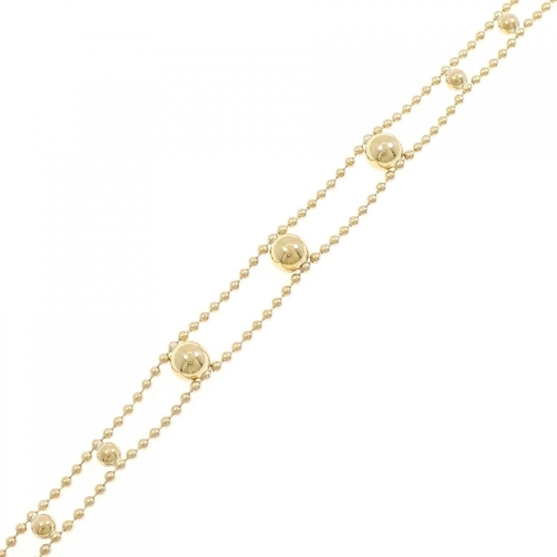 K18YG BRACELET: K18YG Bracelet Brand: Unbranded Type: Bracelet Material: K18 Yellow Gold, Color: Yellow Gold Size: 18cmActualSize Max W: 7.1mm Accessories: None Accessories Notice: When purchasing pre-own