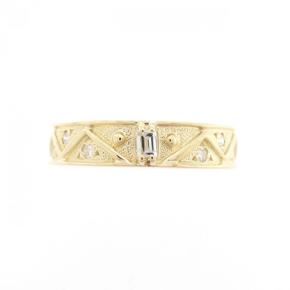 K18YG DIAMOND RING - 2