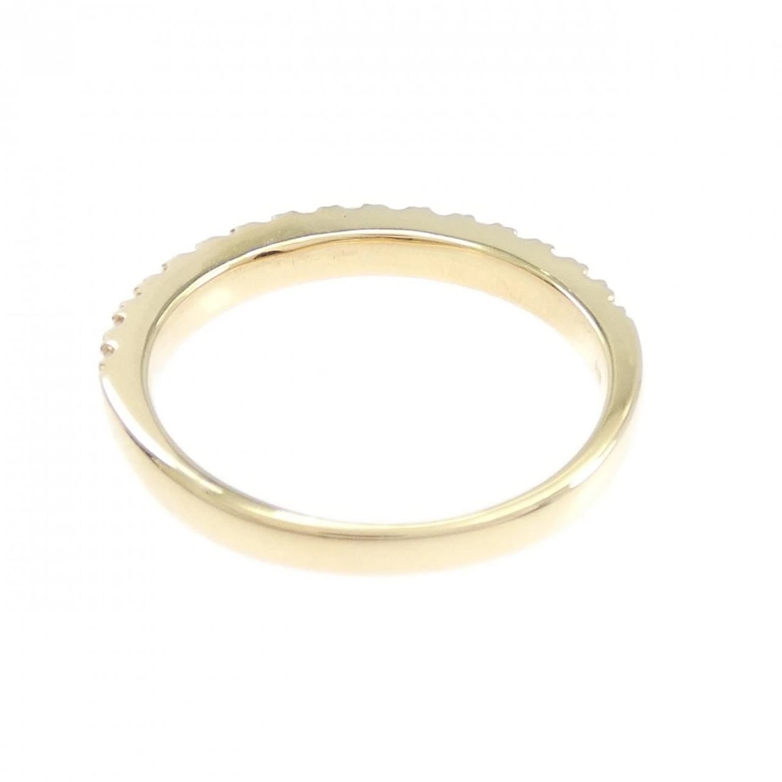 K18YG HALF ETERNITY DIAMOND RING: K18YG Half Eternity Diamond Ring Brand: Unbranded Type: Ring Material: K18 Yellow Gold, Main Stone/Creation Natural Color: Yellow Gold Size: 6 (US size) Accessories: None Accessories Notic