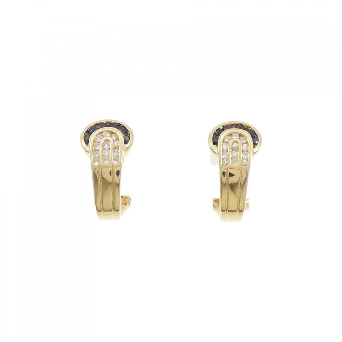 18KYG SAPPHIRE EARRINGS (1 of 3)