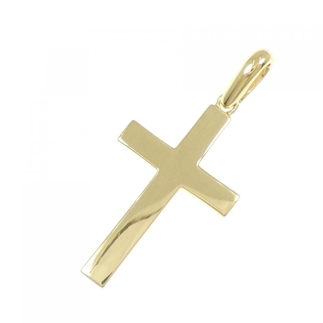 K18YG CROSS PENDANT: K18YG Cross Pendant Brand: Unbranded Type: Pendant/Brooch Material: 18K Yellow Gold, Color: Yellow Gold Size: Actual Size Approx. length x width: 40.4mm x 18.6mm Accessories: None Accessories