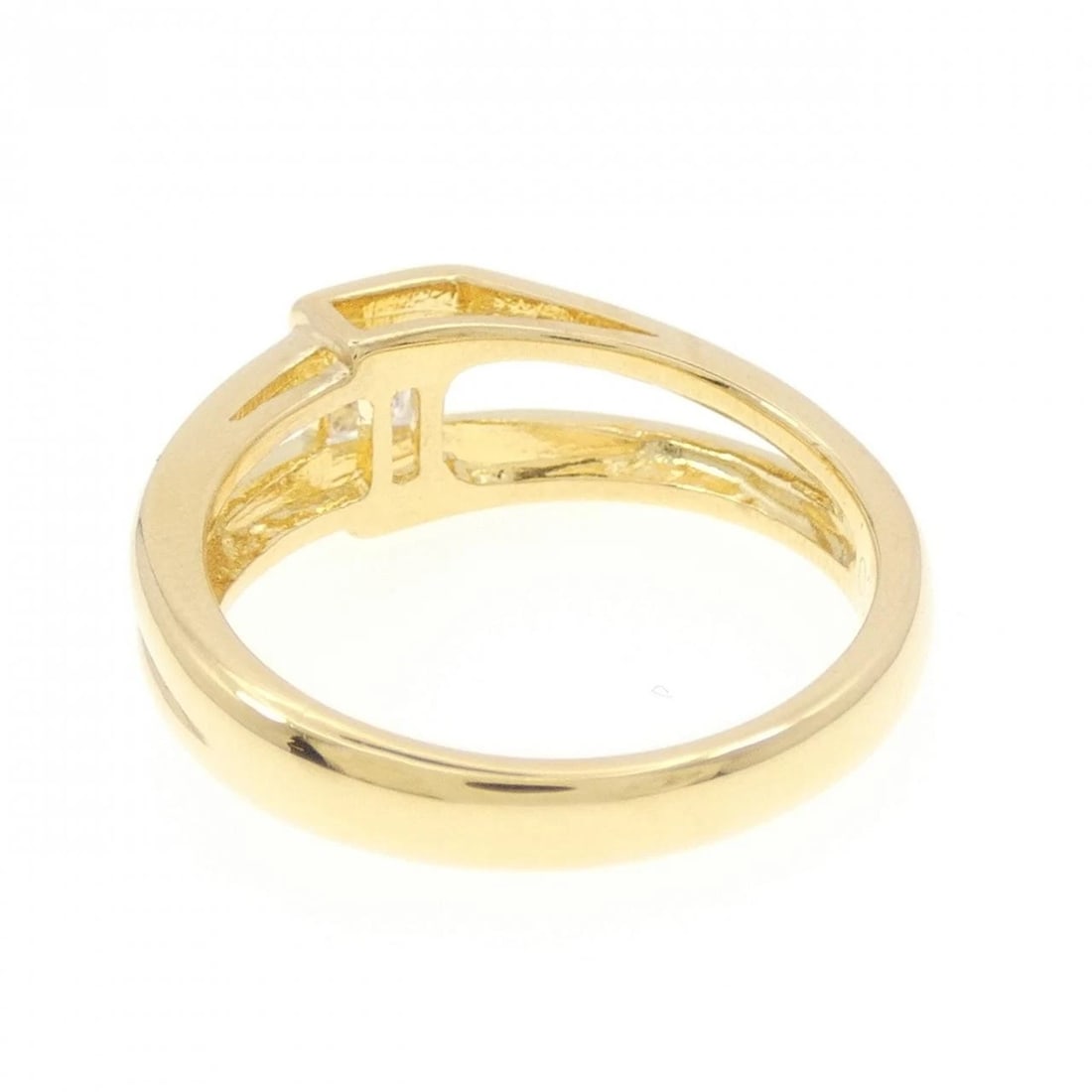 K18YG DIAMOND RING - 3