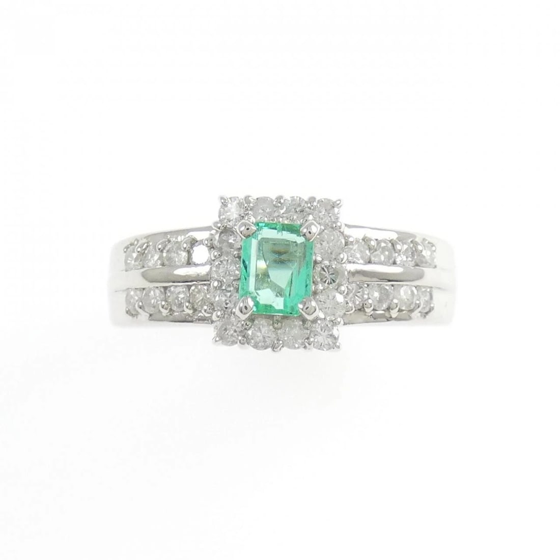 PT900 EMERALD RING - 2