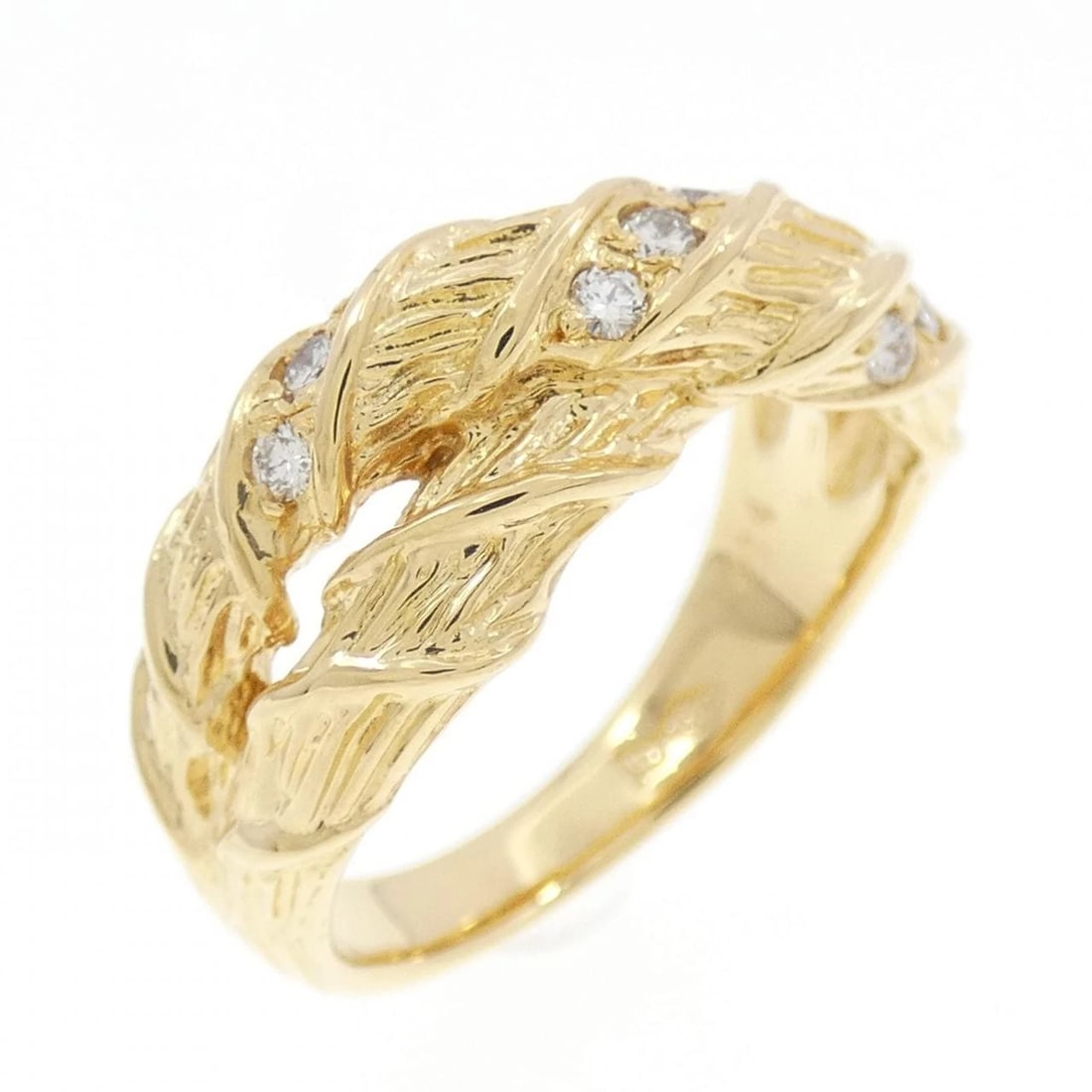 K18YG DIAMOND RING: K18YG Diamond Ring Brand: Unbranded Type: Ring Material: K18 Yellow Gold, Main Stone/Creation Natural Color: Yellow Gold Size: 6.5 (US size) Accessories: None Accessories Notice: When