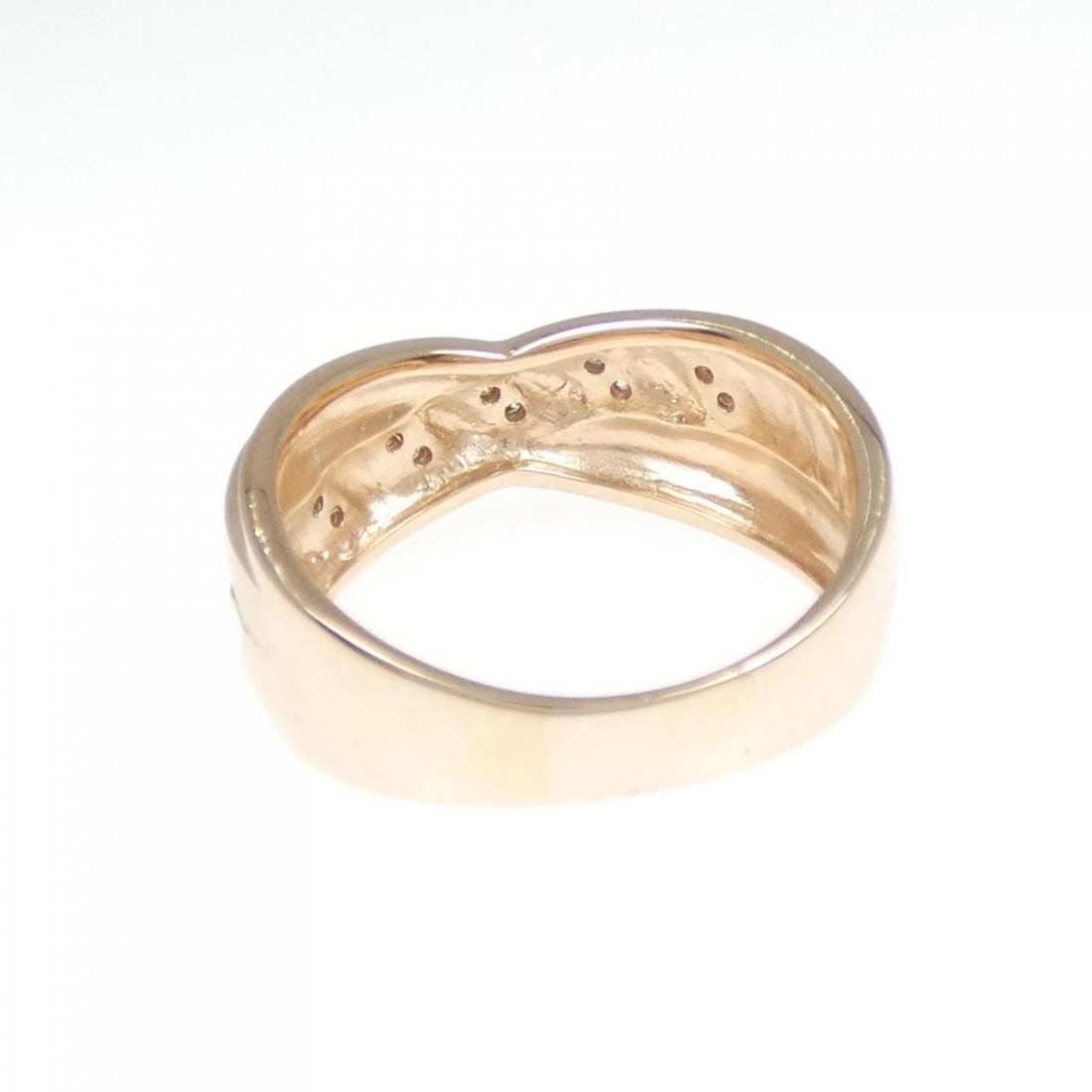 K18PG DIAMOND RING: K18PG Diamond Ring Brand: Unbranded Type: Ring Material: K18 Pink Gold, Main Stone/Creation Natural Color: Pink Gold Size: 6 (US size) Accessories: None Accessories Notice: When purchasing