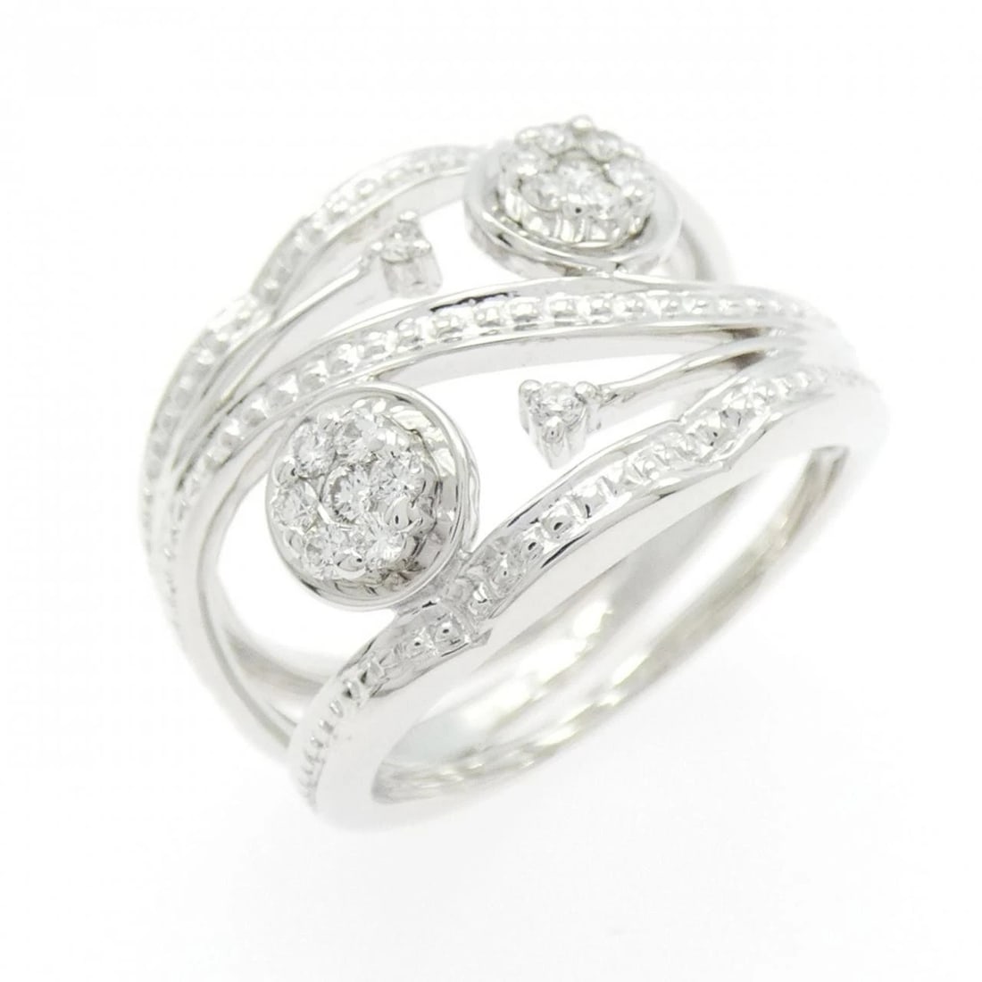 750WG DIAMOND RING: 750WG Diamond Ring Brand: Unbranded Type: Diamond ring Material: 18K white gold, Main Stone/Creation Natural Color: white gold Size: 7.25US Accessories: None Accessories Notice: When