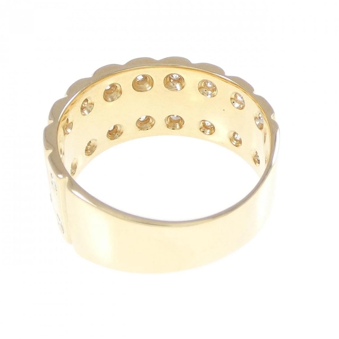 K18YG DIAMOND RING - 3